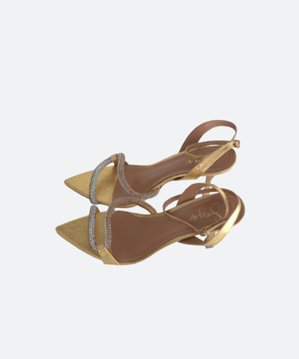 S Curved High-Heel Sandals