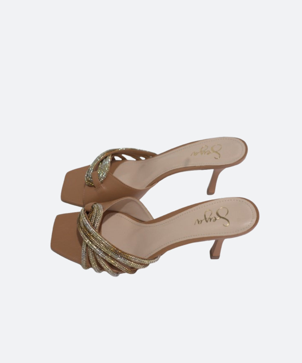 Embellished High-Heel Sandals